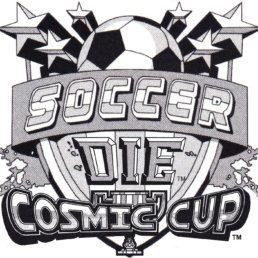 SoccerDie Black & White Logo